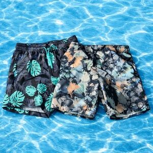 Volcom Black and Blue Mesh Shorts